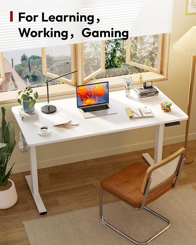 SANODESK Electric Standing Desk 48 x 30 Inches Whole-Piece Desktop Height - Image 3
