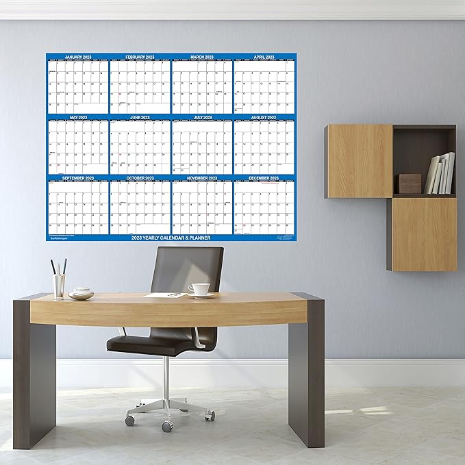 32" x 48" SwiftGlimpse 2026 Wall Calendar Erasable Large XL Wet & Dry Erase - Image 5