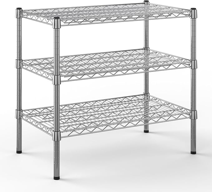 Regal Altair 18" Deep x 30" Wide x 27" Height Wire Shelving Kit | 3-Tier | NSF by Regal+Altair