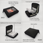 ag wallets Mens Zip Around Leather Wallet - Image 4