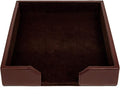 DACASSO Bonded Leather Desktop Letter Tray by Dacasso