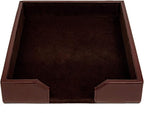 DACASSO Bonded Leather Desktop Letter Tray by Dacasso