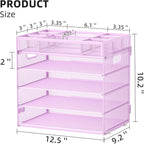 Marbrasse 5-Tier Letter Tray Paper Organizer - Image 2