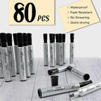 Buecs Permanent Markers, Chisel tip, Waterproof &Fade Resistant, Quick Drying - Image 6