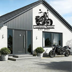 Custom Motorcycle Metal Sign Personalized Biker Name Sign Motorcycle Wall Art - Image 5