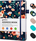 Comkiso Address Book with Individual Alphabetical Tabs Laminated, Large Print by Comkiso