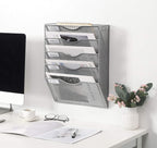 EasyPAG Hanging Wall File Organizer, 5 Pocket Wall Mounted Mail Organizer - Image 6
