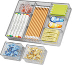 Marbrasse 3 Packs Desk Drawer Organizers, Metal Mesh Dividers by Marbrasse