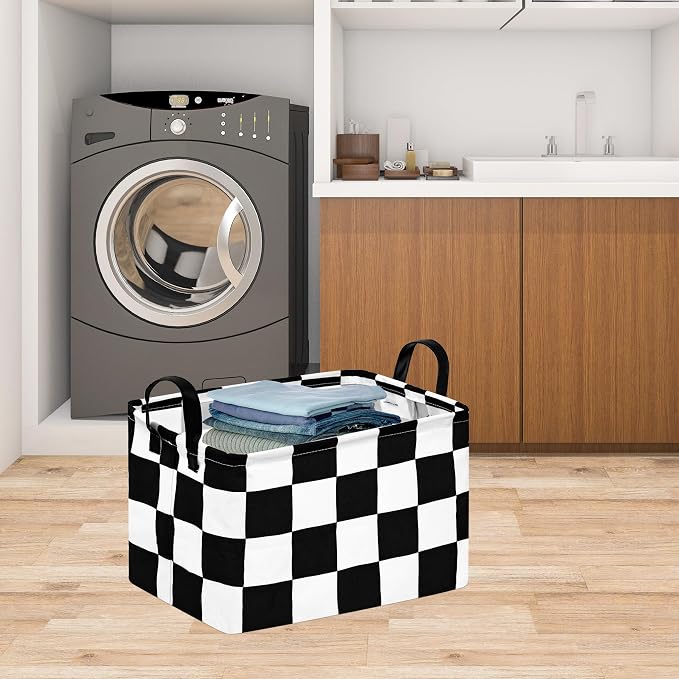 FUULOXE Storage Bin for Shelves Rectangle Closet Baskets Foldable Box - Image 5