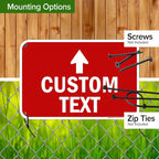 Custom Arrow, Custom Directional Sign, Up Arrow, 12x18 Inches, 55 mil thick - Image 5