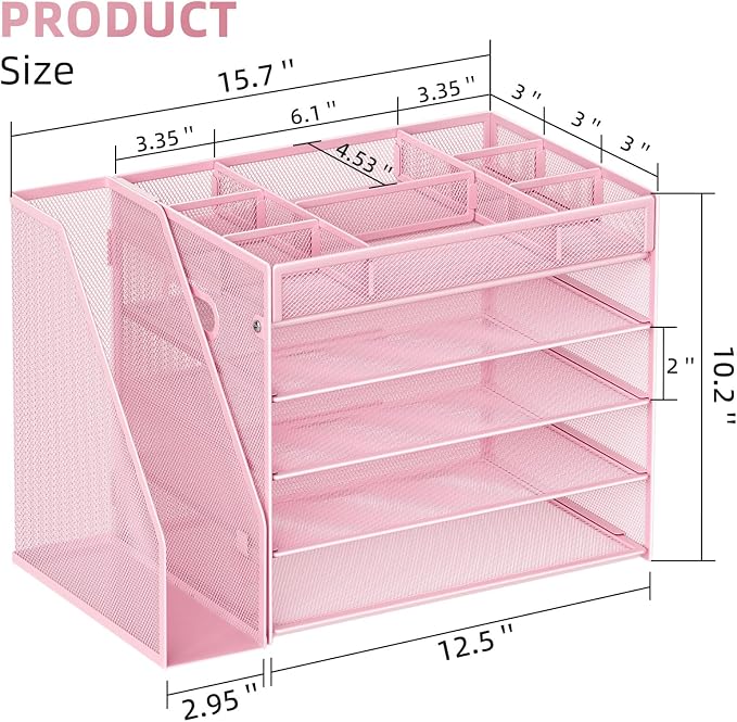 Marbrasse 5-Tier Desk Organizer - Image 2