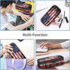 YIJIUWKIS Kids Pencil Case for Boys Girls, Usa Flag Style Pencil Pouch Big - Image 5
