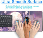 Cool Kawaii Pastel Purple Floral Desk Mat Mouse Pad Large Gaming Mousepad - Image 4