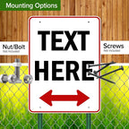 Custom Arrow, Custom Directional Sign, Two Way Arrow, 36x48 Inches, Rust Free - Image 5