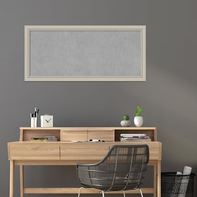 Amanti Art Silver Framed Magnetic Board 24x52 Oversize Vision Board - Image 5