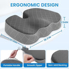 TushGuard Office/Car Seat Cushion, Non-Slip Sciatica & Back Coccyx Tailbone - Image 2