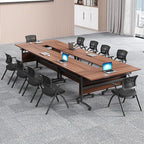 czxhaery Conference Room Table, Flip Top Conference Table The Folding - Image 5
