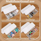 Cable Organizer Box with Lid, 7 Compartments Charger Organizer - Image 7