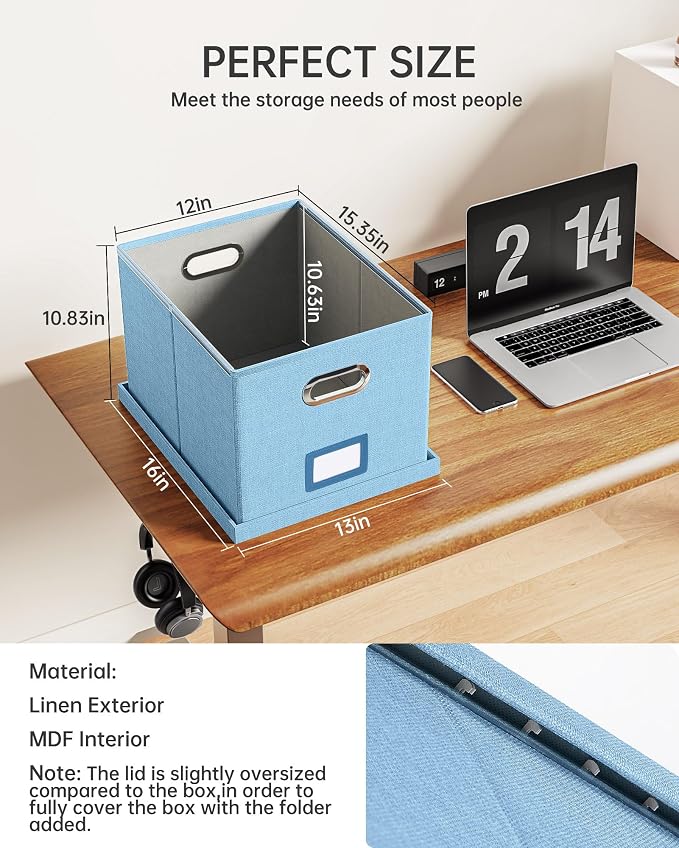 Oterri File Organizer, File Box, File Cabinet - Image 3