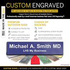 Engraved Name Plates for Door Sign Personalized Purple Plastic Plaque - Image 3