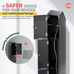 CTA Digital Kiosk with Printer Shelf VESA Compatible Floor Stand Kiosk with - Image 3