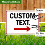 Custom Arrow, Custom Directional Sign, Right Arrow, 10x14 Inches, 55 mil thick - Image 5