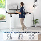 VIVO Electric 71 x 30 in Rustic Standing Desk, Memory Height Adjustment - Image 3