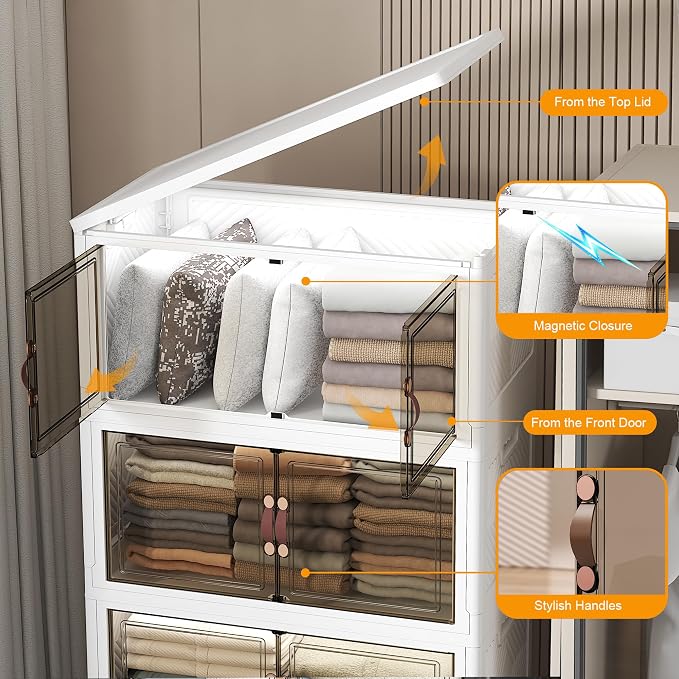 UAMFURI Extra Large Stackable Storage Bins - Image 8
