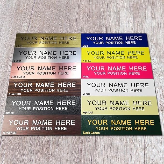 Personalized Office Name Plate 2"x10" Customize Wall Door Sign NamePlate - Image 2