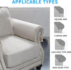 MINJIATEX Couch arm Covers, for Living Room Recliner Chair, Protectors for - Image 6