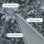 GENIMO 9x12 Area Rugs for Living Room, Machine Washable Non Slip Vintage Rugs - Image 5