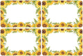 Wonmon 200 PCS Sunflower Name Tags Stickers, Self Adhesive Sunflowers Style by wonmon