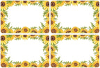 Wonmon 200 PCS Sunflower Name Tags Stickers, Self Adhesive Sunflowers Style by wonmon