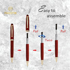 FANSTIK Customized Cherrywood Double Ballpoint Pen Set - Image 6