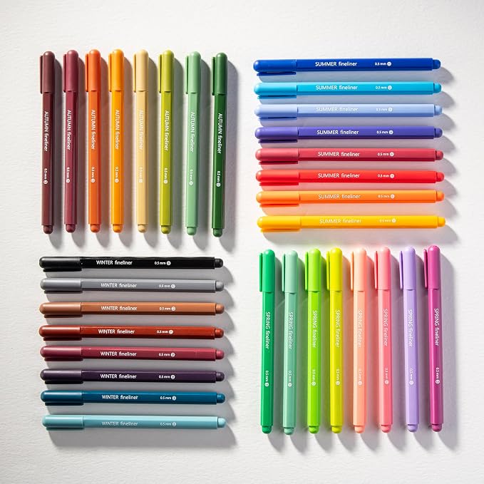 DIVERSEBEE Fine Tip Pens, 8 Bible Pens No Bleed Through, 0.5mm Fine Point - Image 6