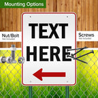 My Sign Center Custom Arrow Sign, Custom Directional Sign, Left Arrow Sign - Image 5