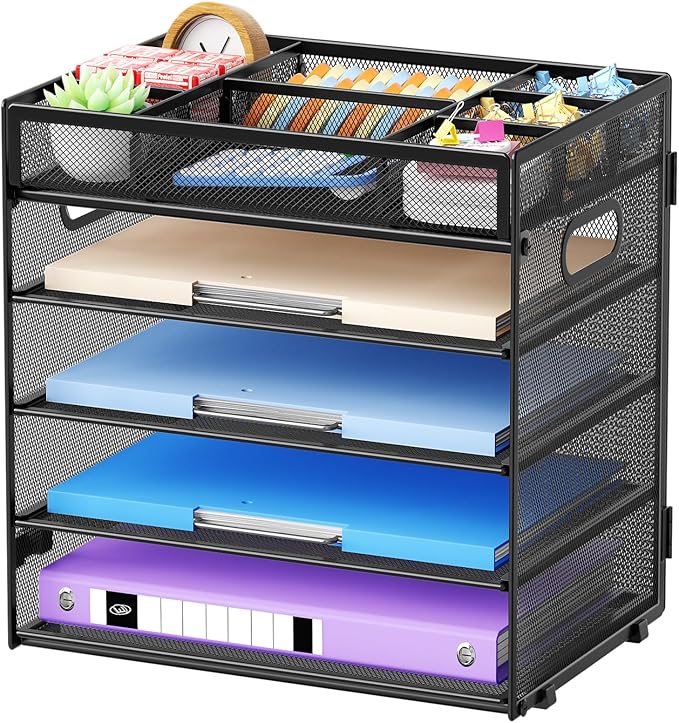 Marbrasse 5-Tier Letter Tray Paper Organizer by Marbrasse