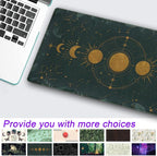 Dark Academia Mousepad Forest Green XXL Desk Mat Gold Moon Phases Large - Image 2