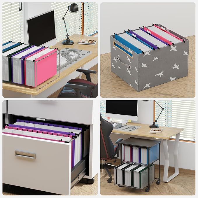 ANSOOK Legal Size Hanging File Folders Extra Capacity, Heavy Duty 3 Inch - Image 4