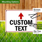Custom Arrow, Custom Directional Sign, Up Arrow, 10x14 Inches, 55 mil thick HDPE - Image 5