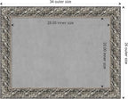 Amanti Art Silver Framed Magnetic Board 26x34 Medium Vision Board - Image 4
