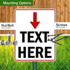 Custom Arrow, Custom Directional Sign, Arrow Down Sign, 24x30 Inches, Rust Free - Image 5