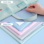 Pendancy Mesh Zipper Pouch 11x13.7 in, A4 Size Foldable Document Storage - Image 4