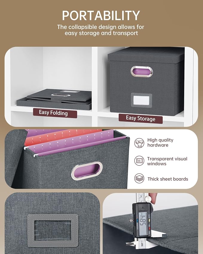 Oterri File Organizer, File Box, File Cabinet - Image 2
