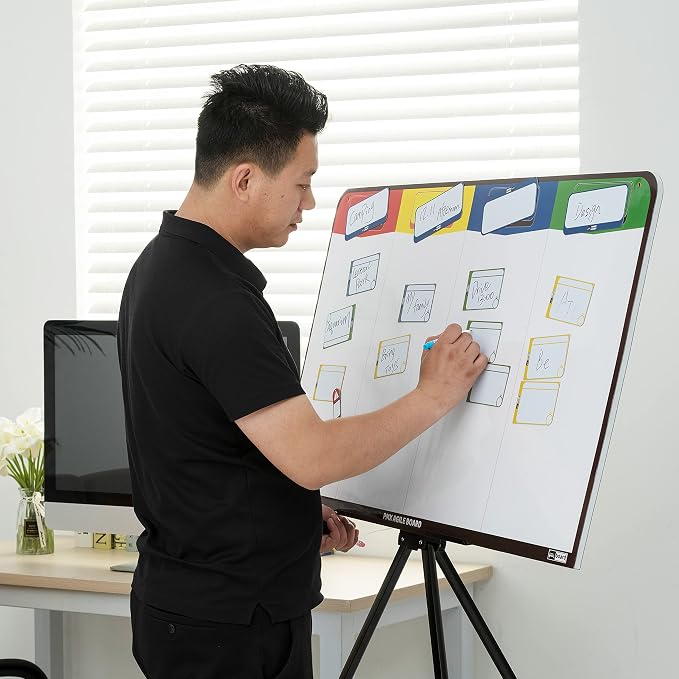 PMXBOARD Magnetic Kanban & Scrum Board – Lightweight Agile Whiteboard - Image 6