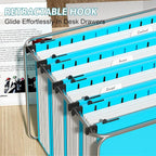 Nordun Extra Capacity Plastic Hanging File Folder Letter Size, 12 Pack - Image 6
