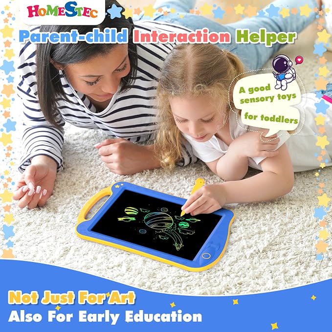 HOMESTEC Astrodraw Drawing Pad Toys, Colorful LCD Writing Tablet - Image 8