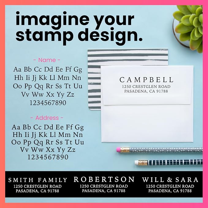 ExcelMark Personalized Return Address Stamp – Custom Self Inking Rubber Stamp - Image 3