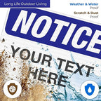Custom Notice Sign, OSHA Sign, 18x24 Inches, 3M EGP Reflective .080 Aluminum - Image 5