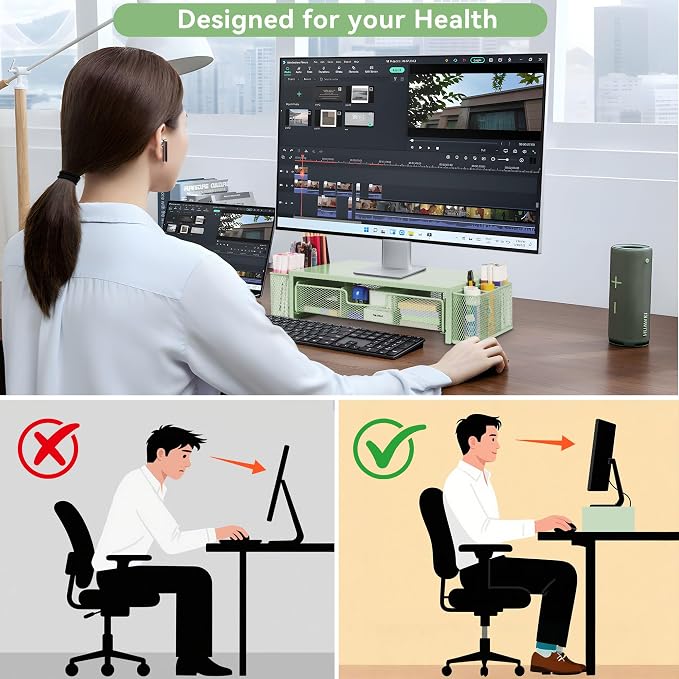 Qupui Computer Monitor Stand Riser - Image 4